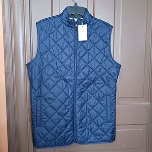 Peter Millar Boy's Essex Navy Blue Quilted Youth Vest size L